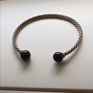 David Yurman Solari Bracelet with Diamonds and Black Onyx size medium